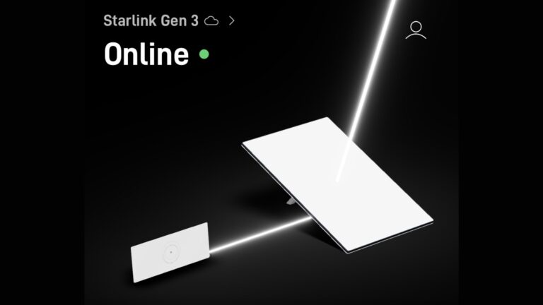 Starlink connected remotely via the internet