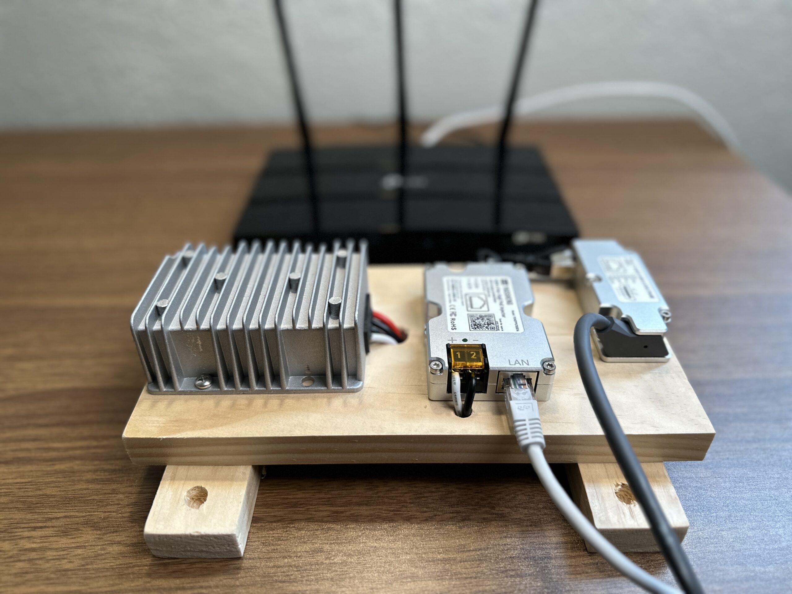 This image shows the completed Starlink DC 12V power supply.