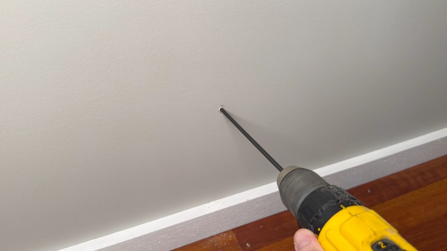 Drilling a pilot hole