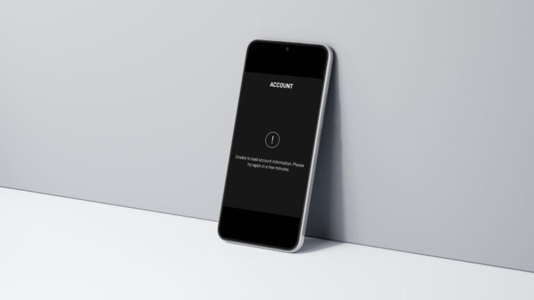 How To Fix The “Unable To Load Account Information” Error