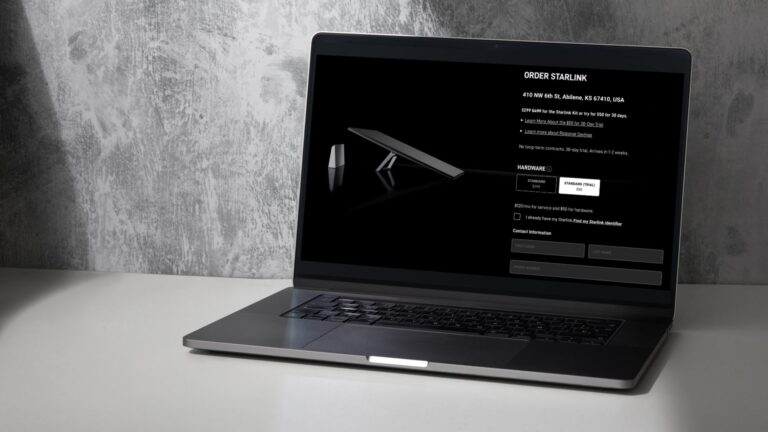 Starlink order page