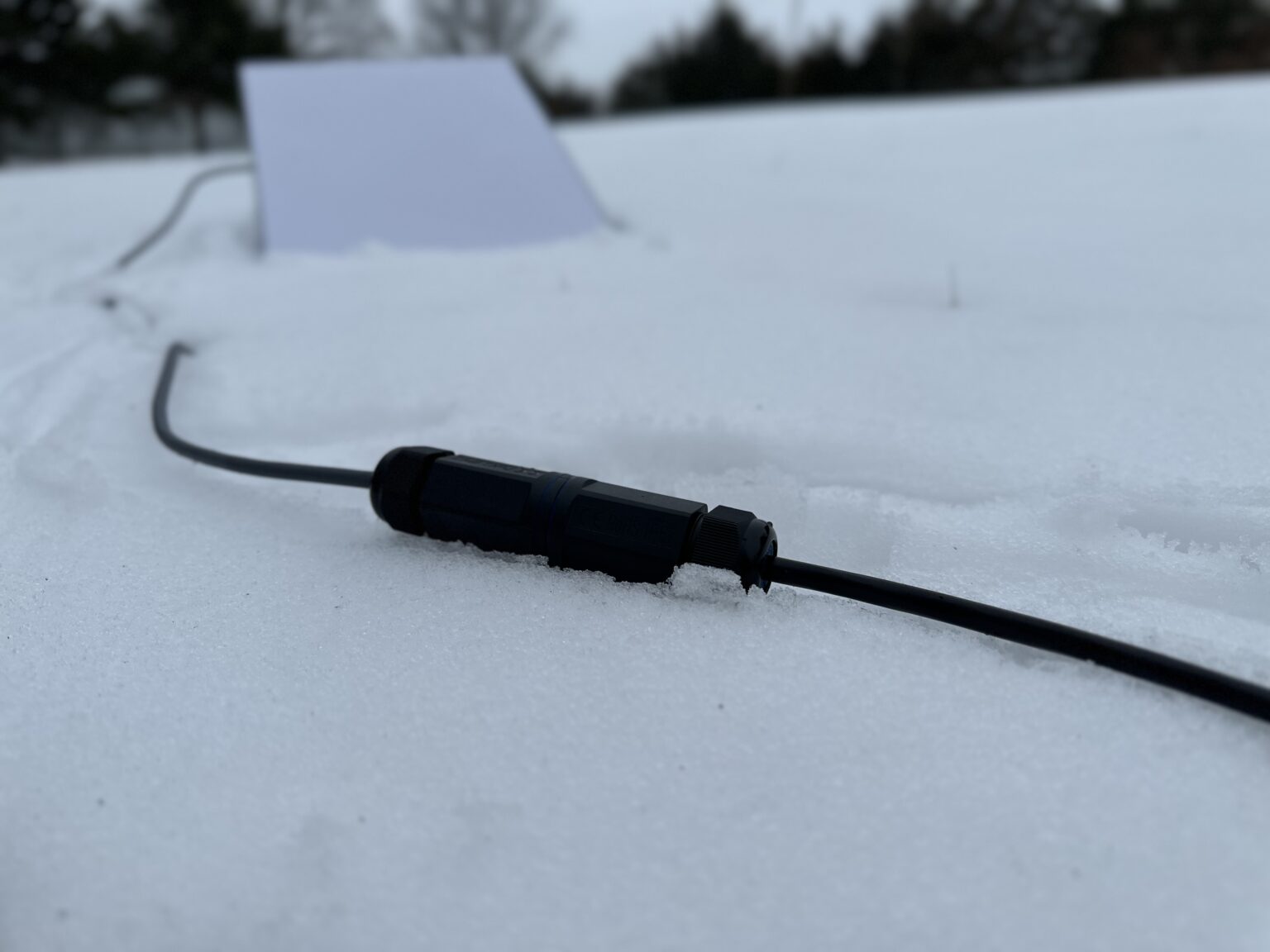 Starlink cable extension with a coupler.