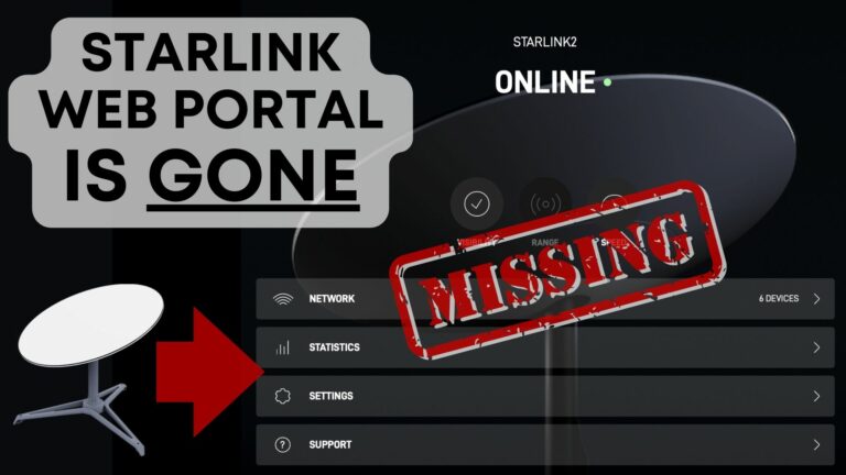 Starlink Dish Web Portal Is No Longer Working