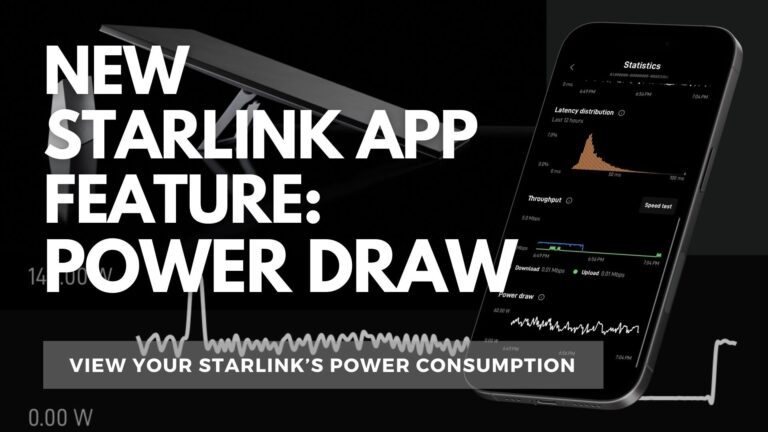 Monitor your Starlink’s power draw right from the app