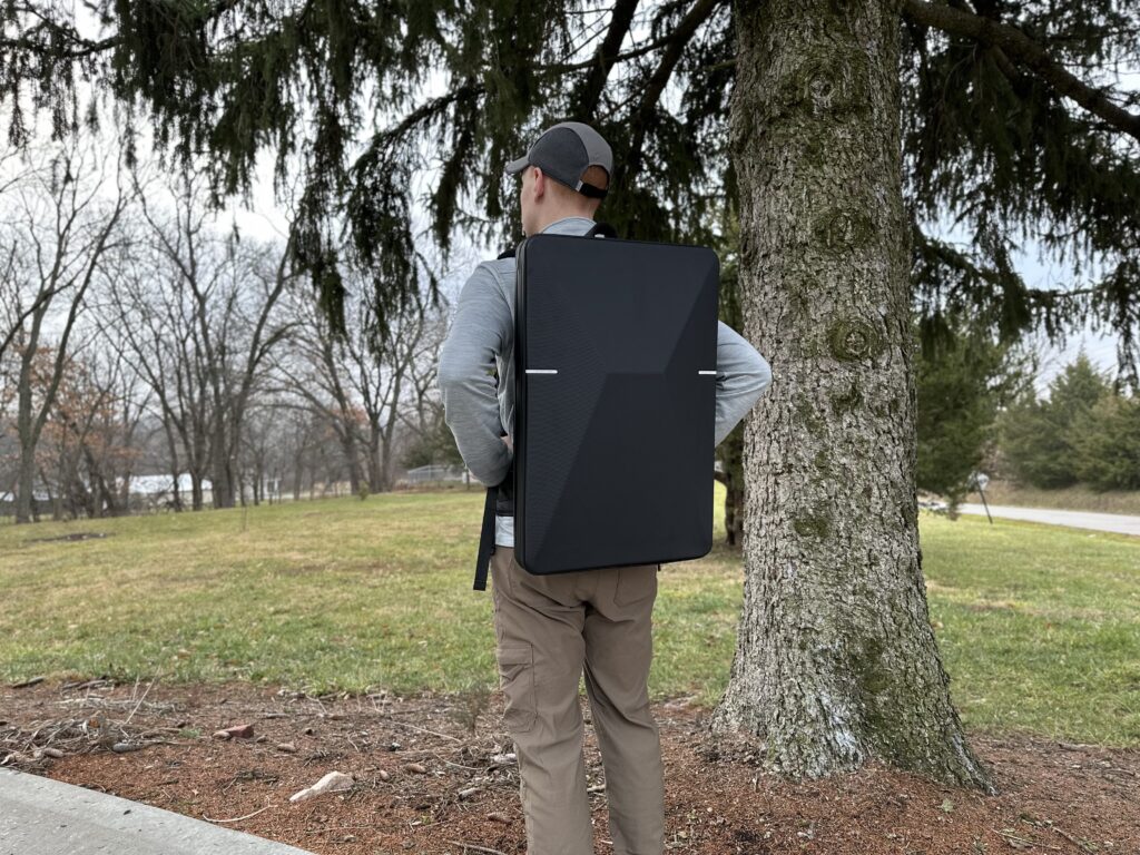 Wearing the Starlink Standard Backpack