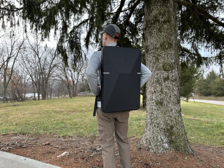 Wearing the Starlink Standard Backpack