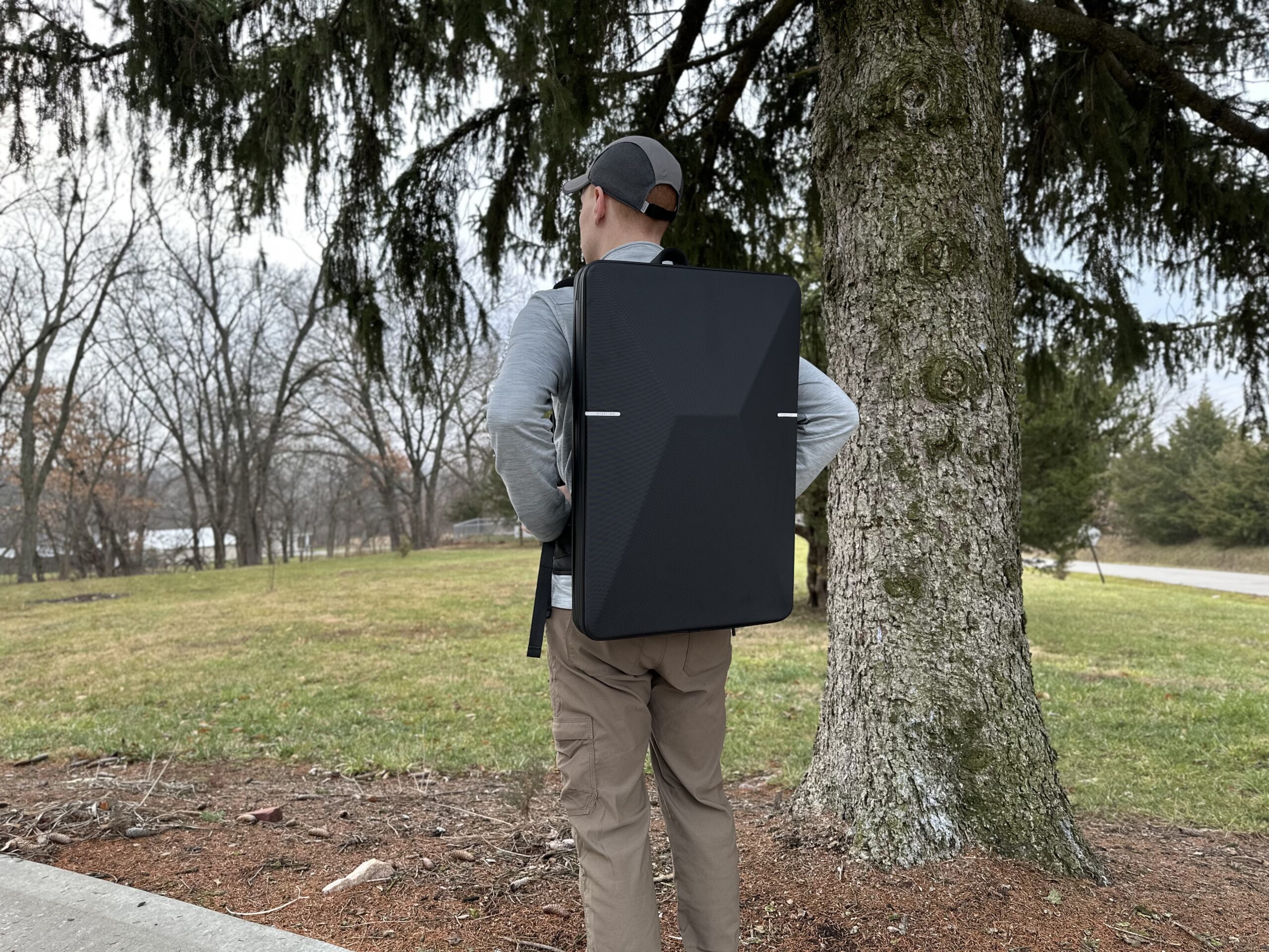 Wearing the Starlink Standard Backpack