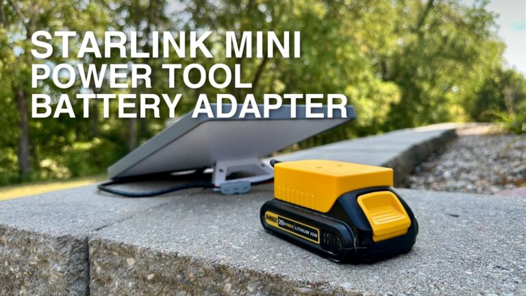 How to Power Starlink Mini with Power Tool Batteries