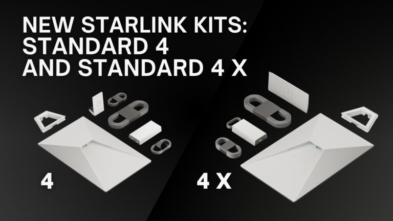 Video: New Starlink “Standard 4” and “Standard 4 X” Kits