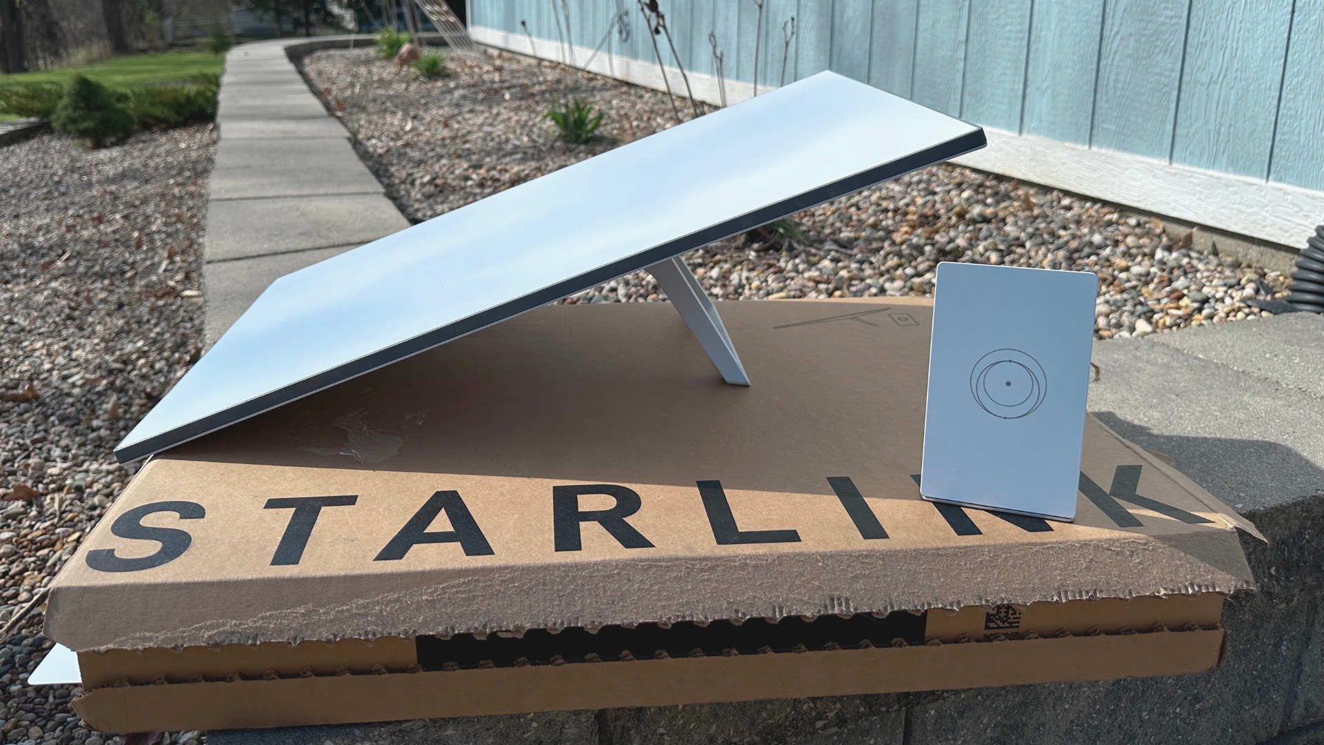 Starlink Standard 4 Kit that you get with Residential 100 Mbps